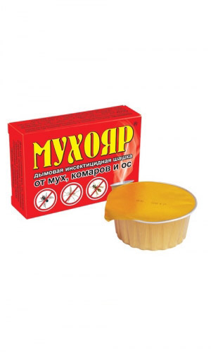 МУХОЯР – шашка от мух, комаров, ос 50 г