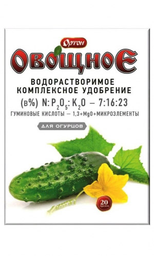 ОРТОН ОВОЩНОЕ ОГУРЕЦ &mdash; Комплексное водорастворимое удобрение с гуматом!