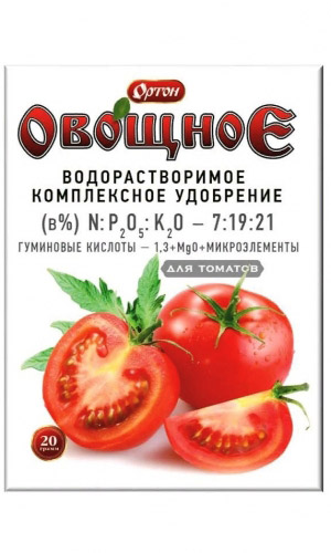 ОРТОН ОВОЩНОЕ ТОМАТ &mdash; Комплексное водорастворимое удобрение с гуматом
